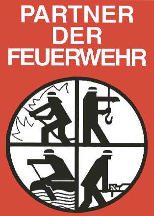 Förderschild PARTNER DER FEUERWEHR