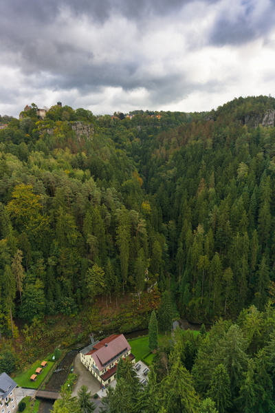 Blick vom Hockstein nach Hohnstein