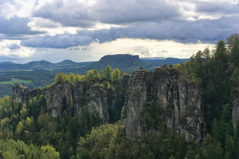 Panoaramablick Richtung Bastei