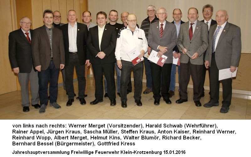 Jubilare 2016 20160115 JHV Ehrung mit Namen 800x500